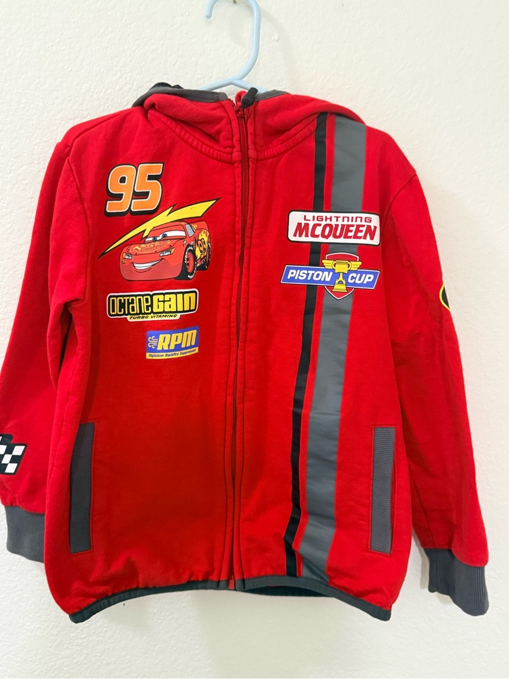 Disney Red Lightning McQueen Zip-Up Hoodie
